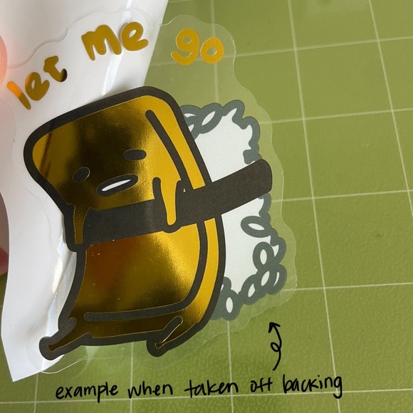 🌻10/$10🌻 Gudetama The Lazy Egg Foiled Decal Sticker - Picture 3 of 3